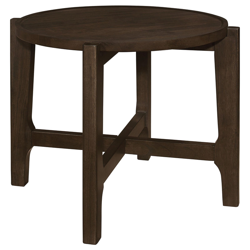 Cota 3-piece Solid Wood Coffee and End Table Set Dark Brown - 708288-S3
