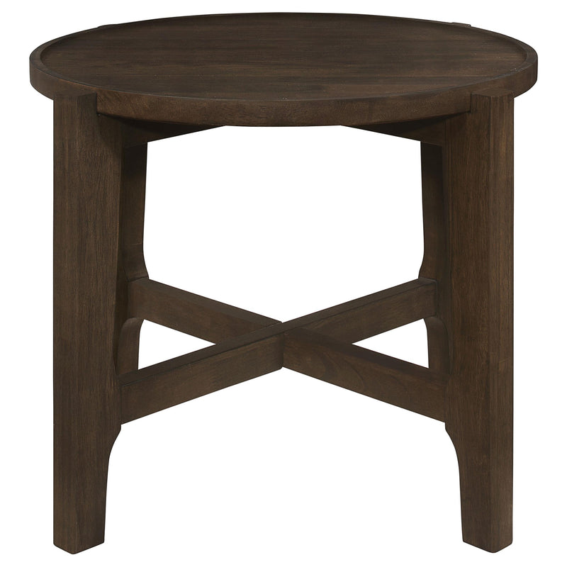 Cota 3-piece Solid Wood Coffee and End Table Set Dark Brown - 708288-S3