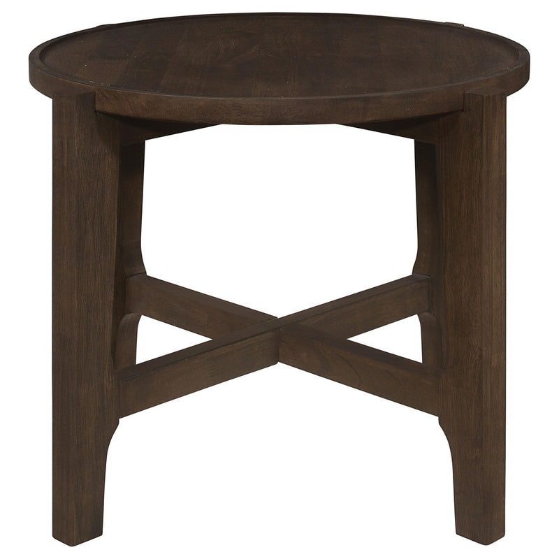 Cota 3-piece Solid Wood Coffee and End Table Set Dark Brown - 708288-S3