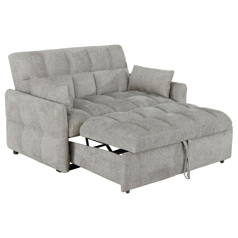 Cotswold Upholstered Convertible Sleeper Sofa Bed Light Grey - 508307