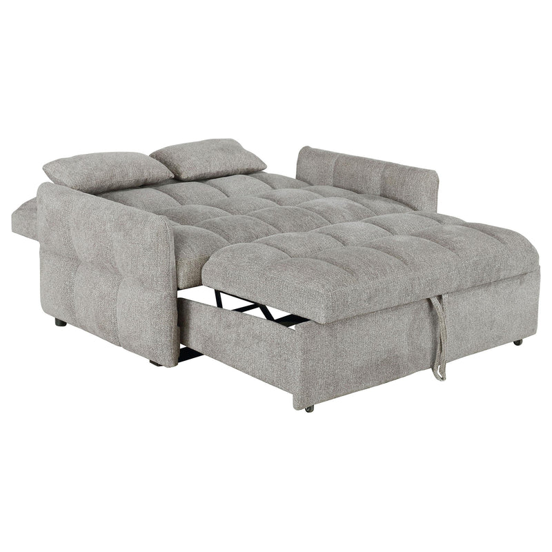 Cotswold Upholstered Convertible Sleeper Sofa Bed Light Grey - 508307