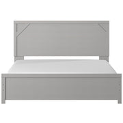 Cottenburg Light Gray - White King Panel Bed - Gate FurnitureKing Bed
