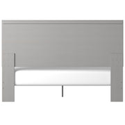 Cottenburg Light Gray - White King Panel Bed - Gate FurnitureKing Bed