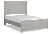 Cottonburg Light Gray/White Full Panel Bed - Gate FurnitureFull Bed