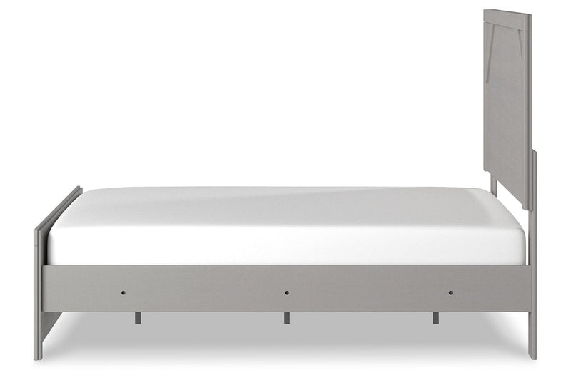 Cottonburg Light Gray/White Full Panel Bed - Gate FurnitureFull Bed