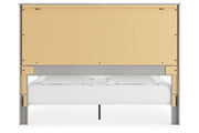 Cottonburg Light Gray/White King Panel Bed - Gate FurnitureKing Bed