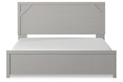 Cottonburg Light Gray/White King Panel Bed - Gate FurnitureKing Bed