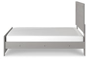 Cottonburg Light Gray/White King Panel Bed - Gate FurnitureKing Bed