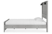 Cottonburg Light Gray/White King Panel Bed - Gate FurnitureKing Bed