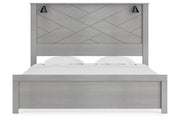 Cottonburg Light Gray/White King Panel Bed - Gate FurnitureKing Bed