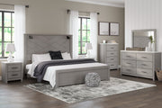 Cottonburg Light Gray/White Lighted Panel Bedroom Set - Gate FurnitureBedroom Set