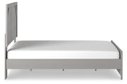Cottonburg Light Gray/White Queen Panel Bed - Gate FurnitureQueen Bed