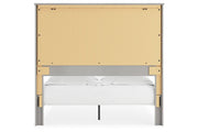 Cottonburg Light Gray/White Queen Panel Bed - Gate FurnitureQueen Bed