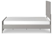 Cottonburg Light Gray/White Queen Panel Bed - Gate FurnitureQueen Bed
