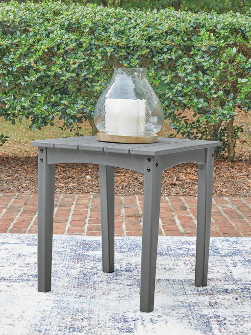 Cove Beach Gray Outdoor End Table - PCP803-702