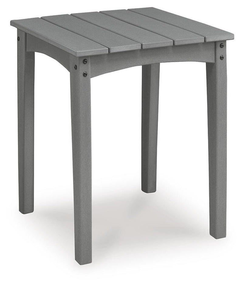 Cove Beach Gray Outdoor End Table - PCP803-702