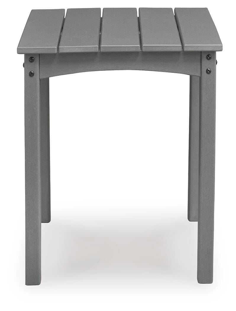 Cove Beach Gray Outdoor End Table - PCP803-702