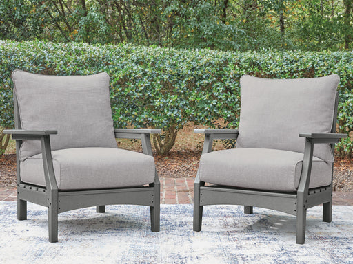 Cove Beach Gray Outdoor Lounge Chair with Cushion - PCP803-820