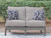 Cove Beach Gray Outdoor Loveseat with Cushion - PCP803-835