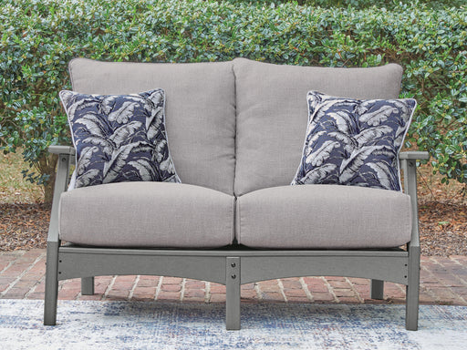 Cove Beach Gray Outdoor Loveseat with Cushion - PCP803-835