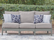 Cove Beach Gray Outdoor Sofa with Cushion - PCP803-838