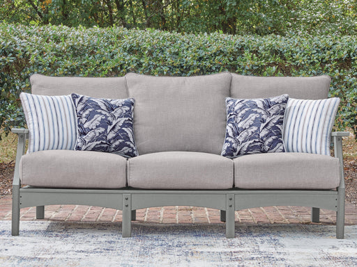 Cove Beach Gray Outdoor Sofa with Cushion - PCP803-838