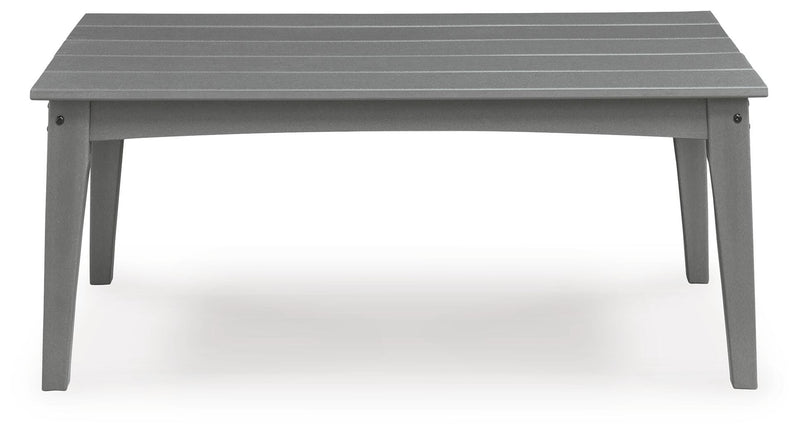 Cove Beach Outdoor Sofa and Loveseat with Coffee Table in Gray - PKG024584