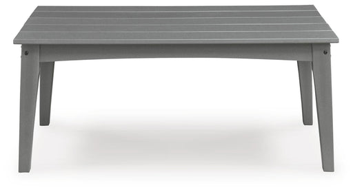 Cove Beach Outdoor Sofa and Loveseat with Coffee Table in Gray - PKG024584