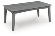 Cove Beach Outdoor Sofa and Loveseat with Coffee Table in Gray - PKG024584