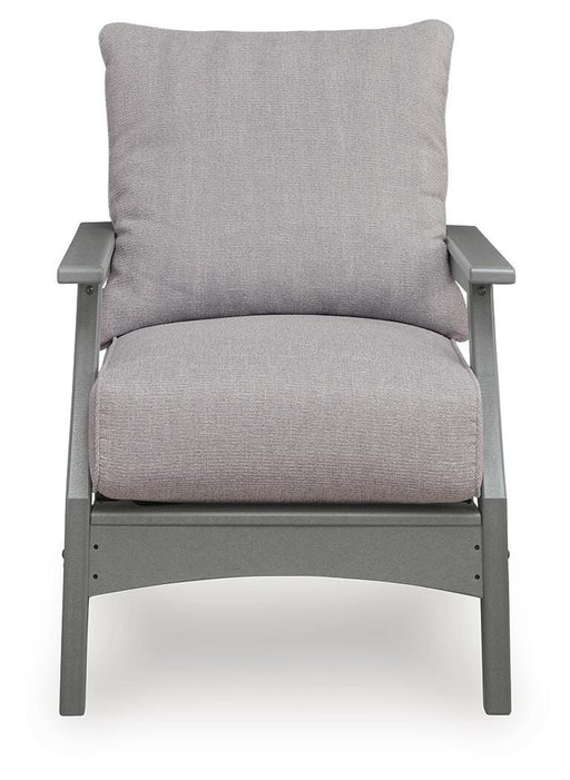 Cove Beach Outdoor Sofa with 2 Lounge Chairs in Gray - PKG024585