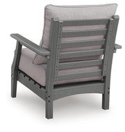 Cove Beach Outdoor Sofa with 2 Lounge Chairs in Gray - PKG024585