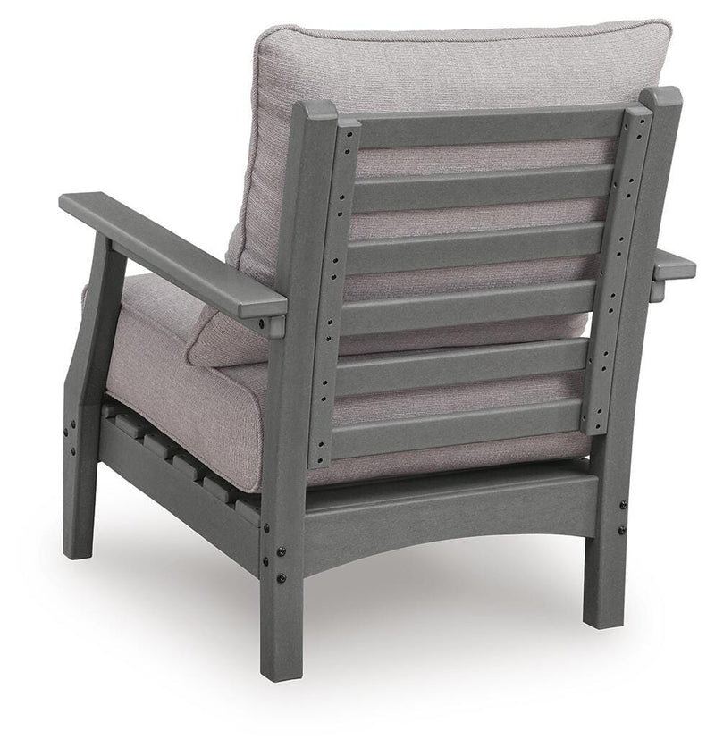 Cove Beach Outdoor Sofa with 2 Lounge Chairs in Gray - PKG024585