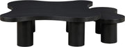 Cove Oak Veneer And Solid Wood 2pc. Coffee Table in Black - 99000Black-CT-2PC