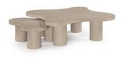 Cove Oak Veneer And Solid Wood 2pc. Coffee Table in Natural - 99000Natural-CT-2PC