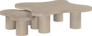 Cove Oak Veneer And Solid Wood 2pc. Coffee Table in Natural - 99000Natural-CT-2PC