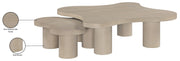 Cove Oak Veneer And Solid Wood 2pc. Coffee Table in Natural - 99000Natural-CT-2PC