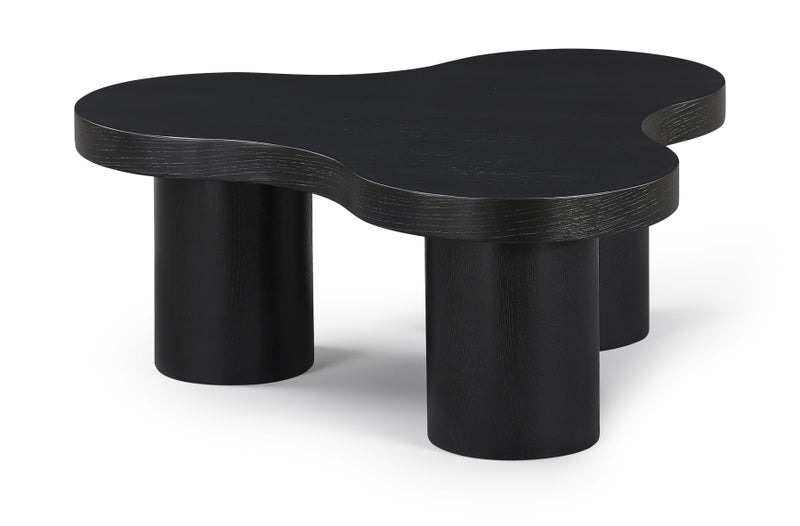 Cove Oak Veneer And Solid Wood Coffee Table in Black - 99000Black-CT13