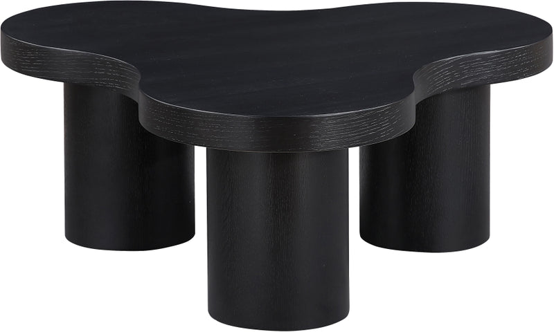 Cove Oak Veneer And Solid Wood Coffee Table in Black - 99000Black-CT13