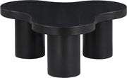 Cove Oak Veneer And Solid Wood Coffee Table in Black - 99000Black-CT13