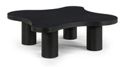 Cove Oak Veneer And Solid Wood Coffee Table in Black - 99000Black-CT16