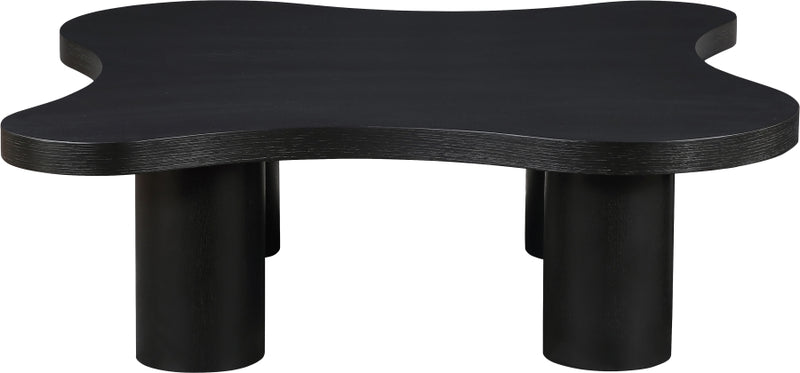 Cove Oak Veneer And Solid Wood Coffee Table in Black - 99000Black-CT16