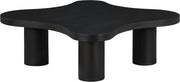 Cove Oak Veneer And Solid Wood Coffee Table in Black - 99000Black-CT16
