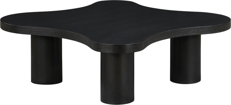 Cove Oak Veneer And Solid Wood Coffee Table in Black - 99000Black-CT16