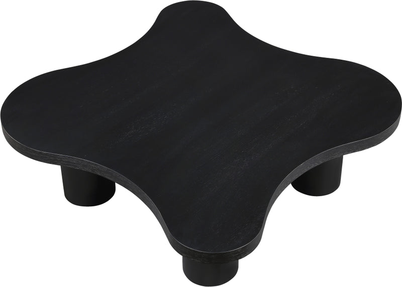 Cove Oak Veneer And Solid Wood Coffee Table in Black - 99000Black-CT16