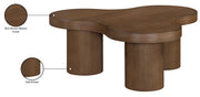 Cove Oak Veneer And Solid Wood Coffee Table in Brown - 99000Brown-CT13