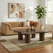 Cove Oak Veneer And Solid Wood Coffee Table in Brown - 99000Brown-CT16