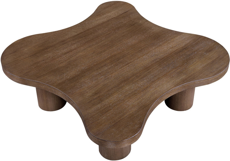 Cove Oak Veneer And Solid Wood Coffee Table in Brown - 99000Brown-CT16