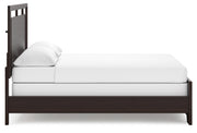 Covetown California King Panel Bed with 2 Nightstands in Dark Brown from Ashley - Luna Furniture