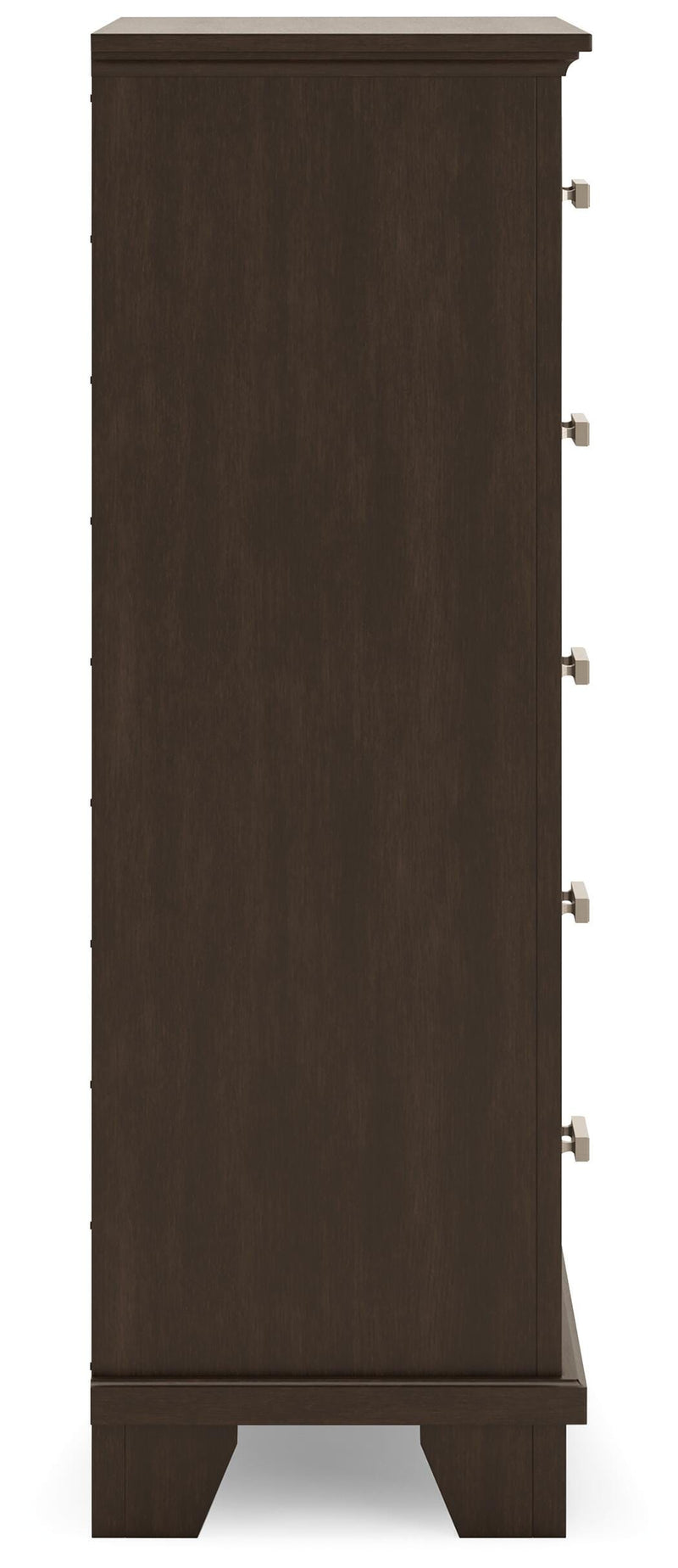 Covetown Dark Brown Full Panel Bed, Chest and Nightstand - B441B16