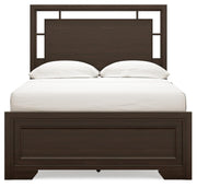 Covetown Dark Brown Full Panel Bed, Chest and Nightstand - B441B16